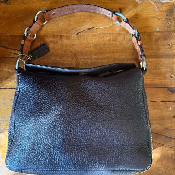 Coach Chelsea Shoulder Bag & Wallet Set (Brown Pebbled Leather, 2006) - Picture 9 of 10